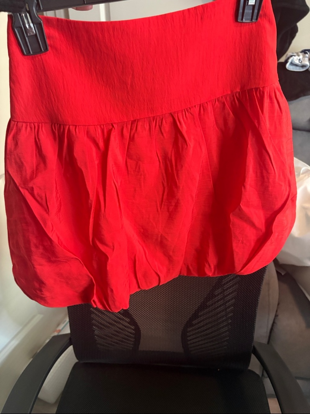 a new day Red Bubble Mini Skirt